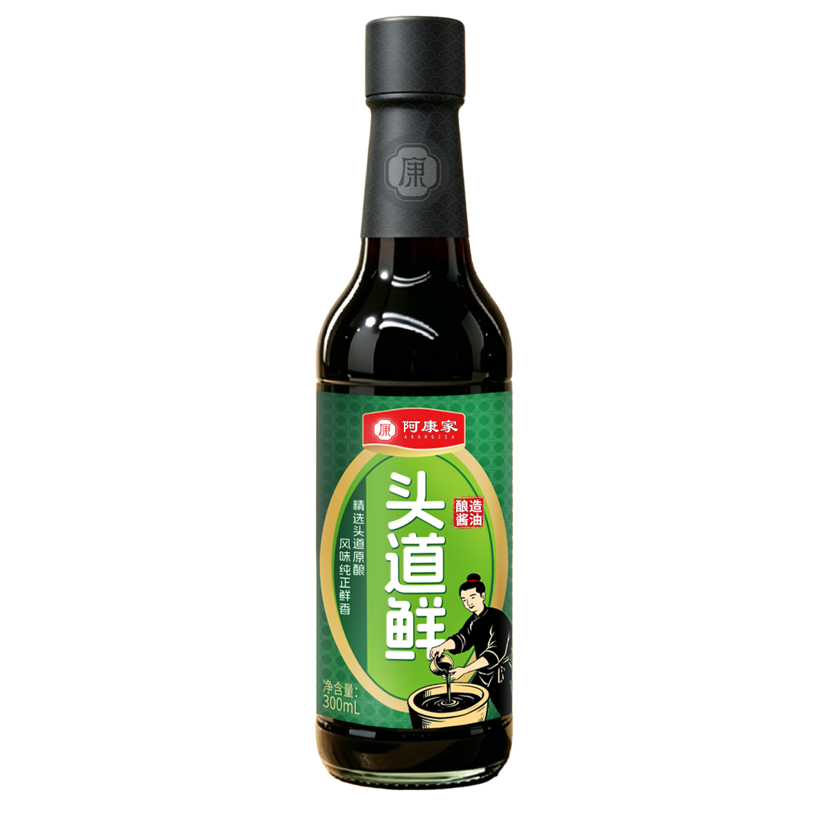 阿康家头道鲜酱油 300mL